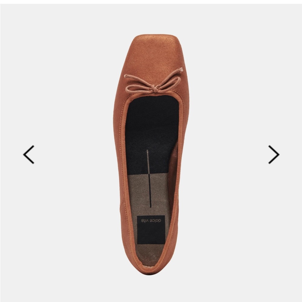 NIB Dolce Vita Anisa Copper Metallic Ballet Flats - Picture 5 of 12